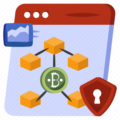Blockchain security, cryptocurrency security, crypto, btc protection, secure blockchain icon - Download on Iconfinder