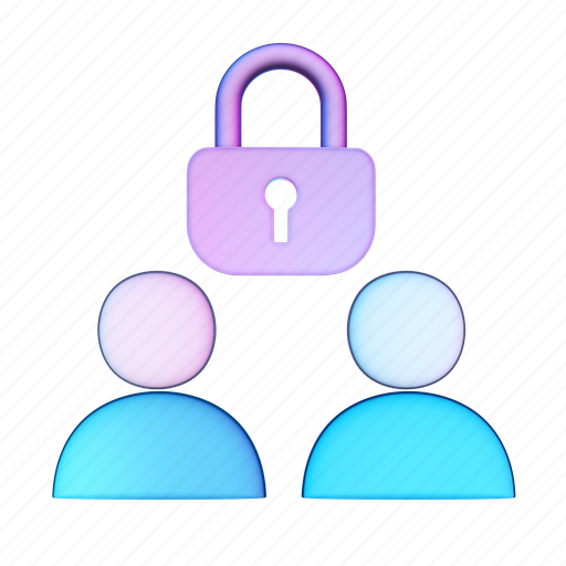 User, lock, peer to peer, transaction, users, group, padlock icon - Download on Iconfinder