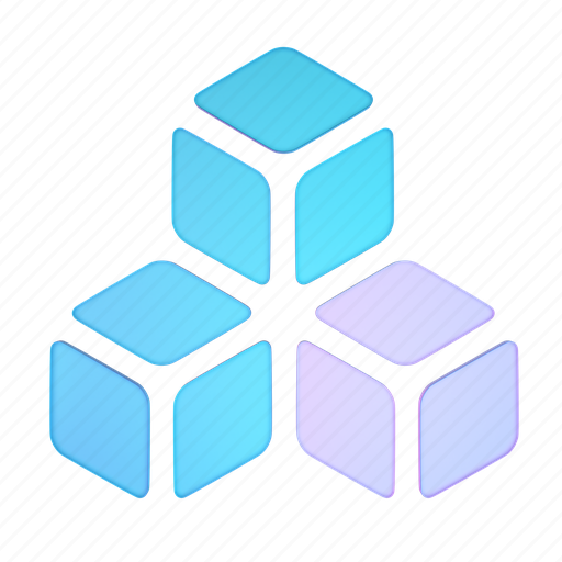 Blocks, cubes, blockchain, technology, data, boxes, elements icon - Download on Iconfinder