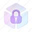 padlock, block, lock, blockchain, data, secure, box, cube, encrypt 