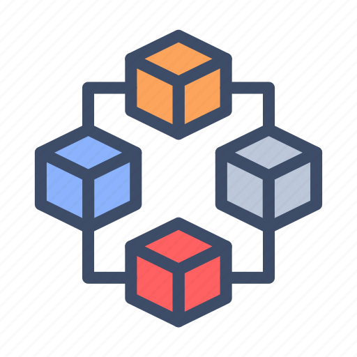 Blockchain, cube, connected, network, technology icon - Download on Iconfinder