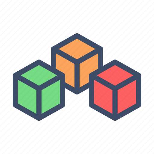 Blocks, cubes, blockchain, crypto, technology icon - Download on Iconfinder