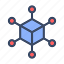 cube, network, blockchain, crypto, digital