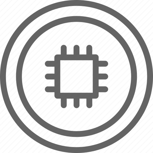 Bitcoin, blockchain, coin, cryptocurrency, illustration, motherboard, network icon - Download on Iconfinder