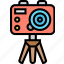 action, camera, photograph, tripod, filming 