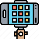 smartphone, application, tripod, holder, filming