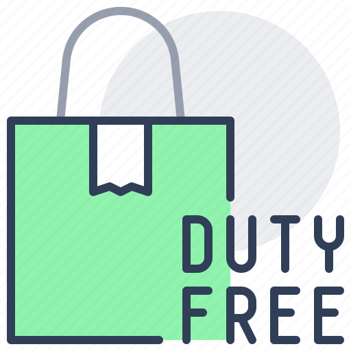 Duty, free, bag, parcel, paper, tax icon - Download on Iconfinder