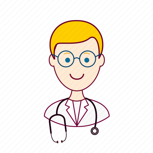 Blonde man, doctor, doutor, european man, job, médico, profession icon - Download on Iconfinder