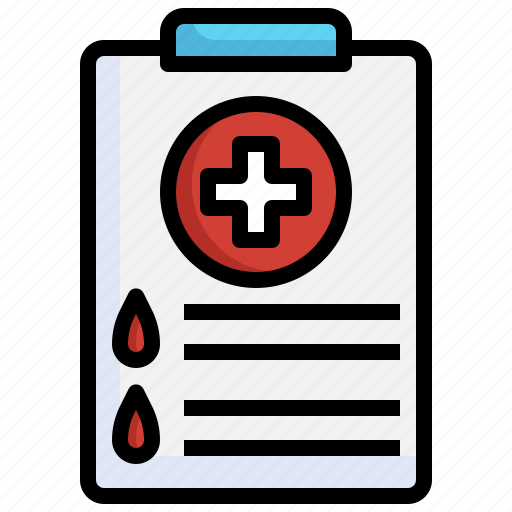 Report, hospital, healthcare, medicine, donation, transfusion, blood icon - Download on Iconfinder