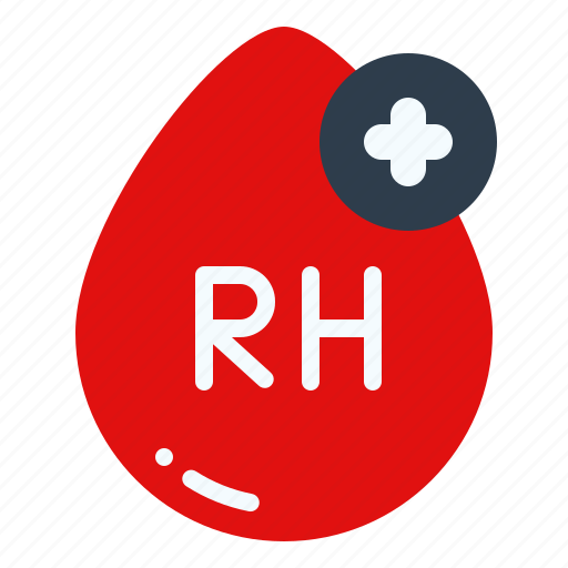 Blood, rh, positive, type, drop, healthcare icon - Download on Iconfinder