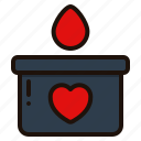 blood, donation, donor, drop, box, charity
