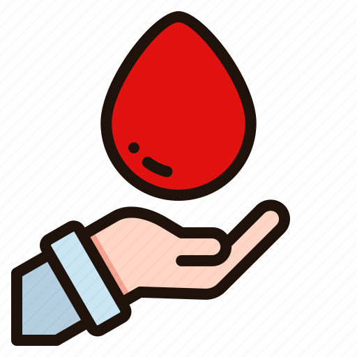 Blood, donation, donor, drop, hand, donate, healthcare icon - Download on Iconfinder