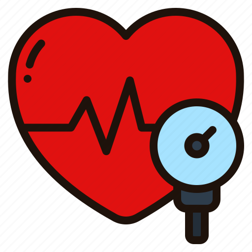 Blood, pressure, heart, rate, meter, healthcare, medica icon - Download on Iconfinder