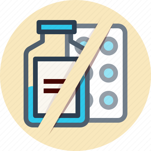 Aspirin, medicine, no, sign, tablet icon - Download on Iconfinder