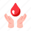 hands, blood, droplet, donor, care, donation, health 