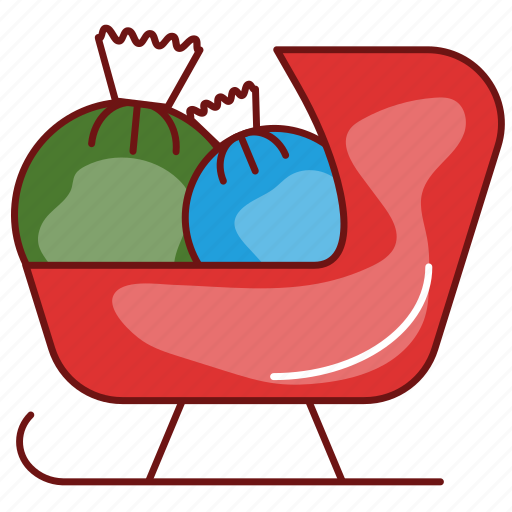 Christmas, decoration, gift, new year, sleigh, winter, xmas icon - Download on Iconfinder