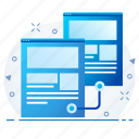 document, duplicate, page, transfer, web 