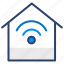 house, wifi, connected, home, vector, illustration, concept 