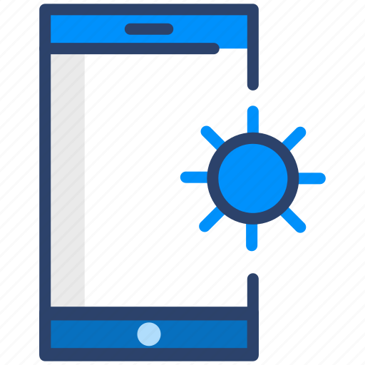 Mobile, brightness, screen, smartphone, usability, user, vector icon - Download on Iconfinder