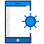 mobile, brightness, screen, smartphone, usability, user, vector 