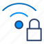 wifi, lock, secure, signal, vector, illustration, concept 