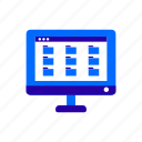computer, screen, data, folder, document, file, folders