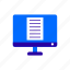 computer, display, screen, page, file, view, data 