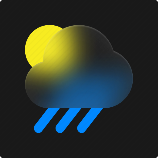 Sunny, day, weather, rainy, forecast, rain icon - Download on Iconfinder