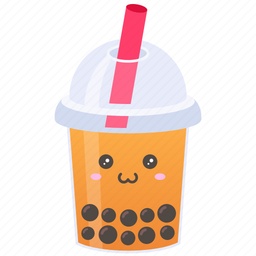 Boba, bubble, tea, drink, beverage, milk, thai tea icon - Download on Iconfinder