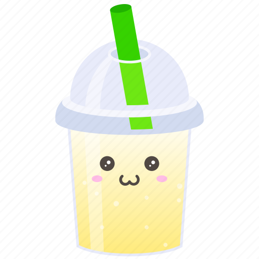 Boba, bubble, tea, drink, beverage, milk, lemon icon - Download on Iconfinder