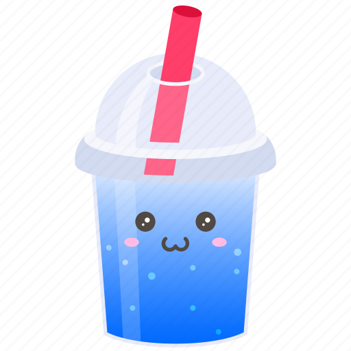 Boba, bubble, tea, drink, beverage, milk, blue curacao icon - Download on Iconfinder
