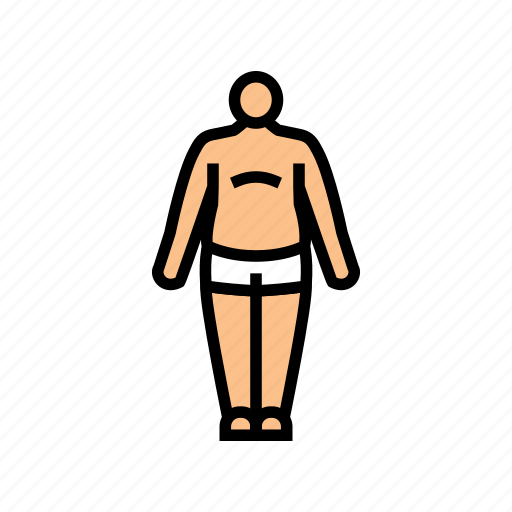 Endomorph, male, body, type, human, anatomy icon - Download on Iconfinder