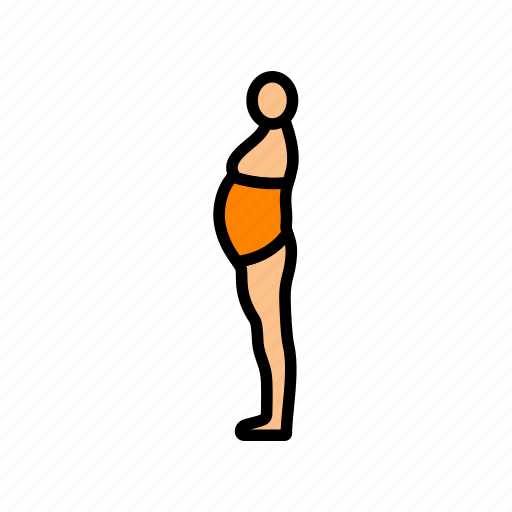 Inactivity, large, stomach, body, type, human icon - Download on Iconfinder