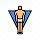 inverted, triangle, male, body, type, human