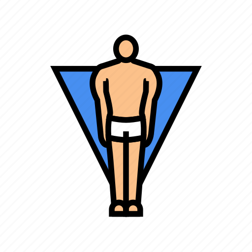 Inverted, triangle, male, body, type, human icon - Download on Iconfinder
