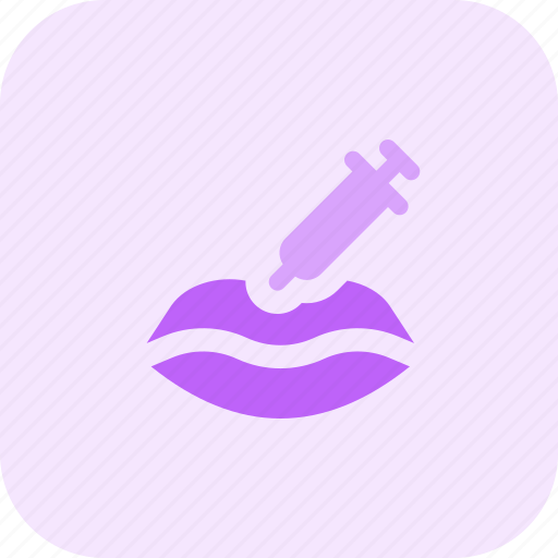 Lips, injection, bodycare, syringe icon - Download on Iconfinder
