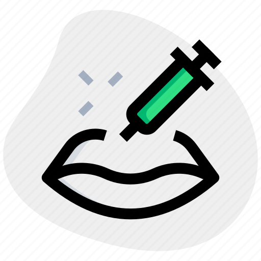 Lips, injection, beauty, syringe icon - Download on Iconfinder