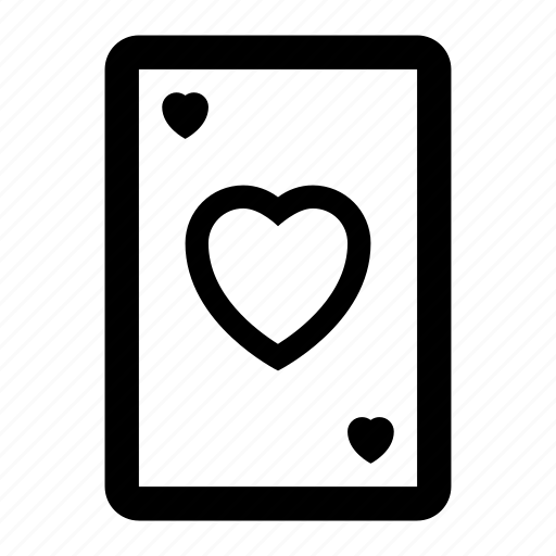 Ace, card, hearts, of, poker icon - Download on Iconfinder