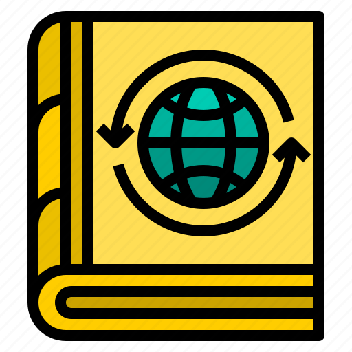 Agenda, education, encycopedia, notebook, read, world icon - Download on Iconfinder