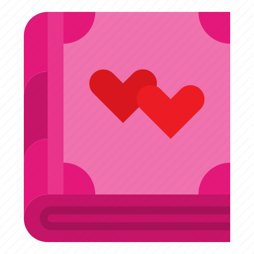 Agenda, education, heart, love, notebook, read, wedding icon - Download on Iconfinder