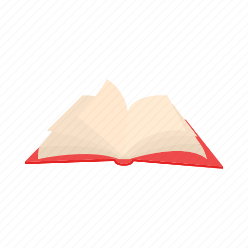 Book, cartoon, cover, fluttering, literature, open, paper icon - Download on Iconfinder