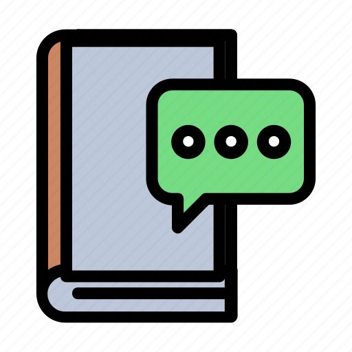 Message, conversation, book, bookgenres, communication icon - Download on Iconfinder