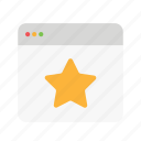 bookmark, browser, star