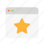bookmark, browser, star 