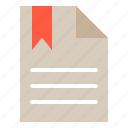 bookmark, document, favorite, text