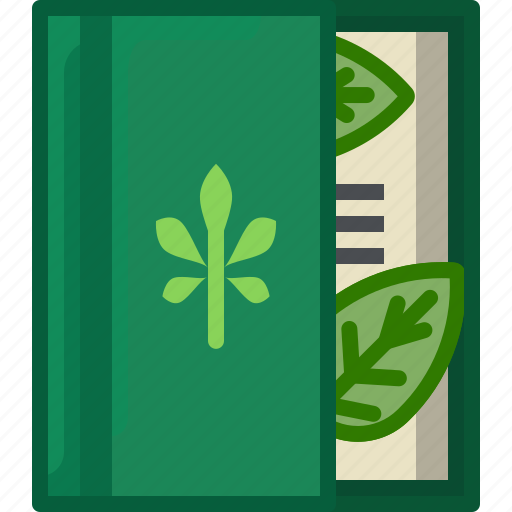 Book, bookcase, herbarium, leaves, library, natural icon - Download on Iconfinder
