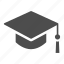 hat, learn, student, graduate, graduation 
