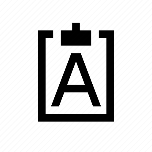 Clipboard, label, letter icon - Download on Iconfinder