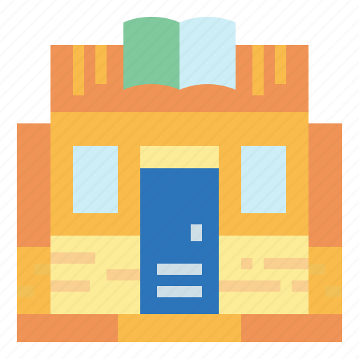 Bookstore, buildings, libraries, reading icon - Download on Iconfinder