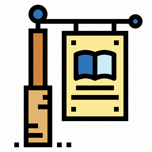 Book, library, signage, signaling icon - Download on Iconfinder